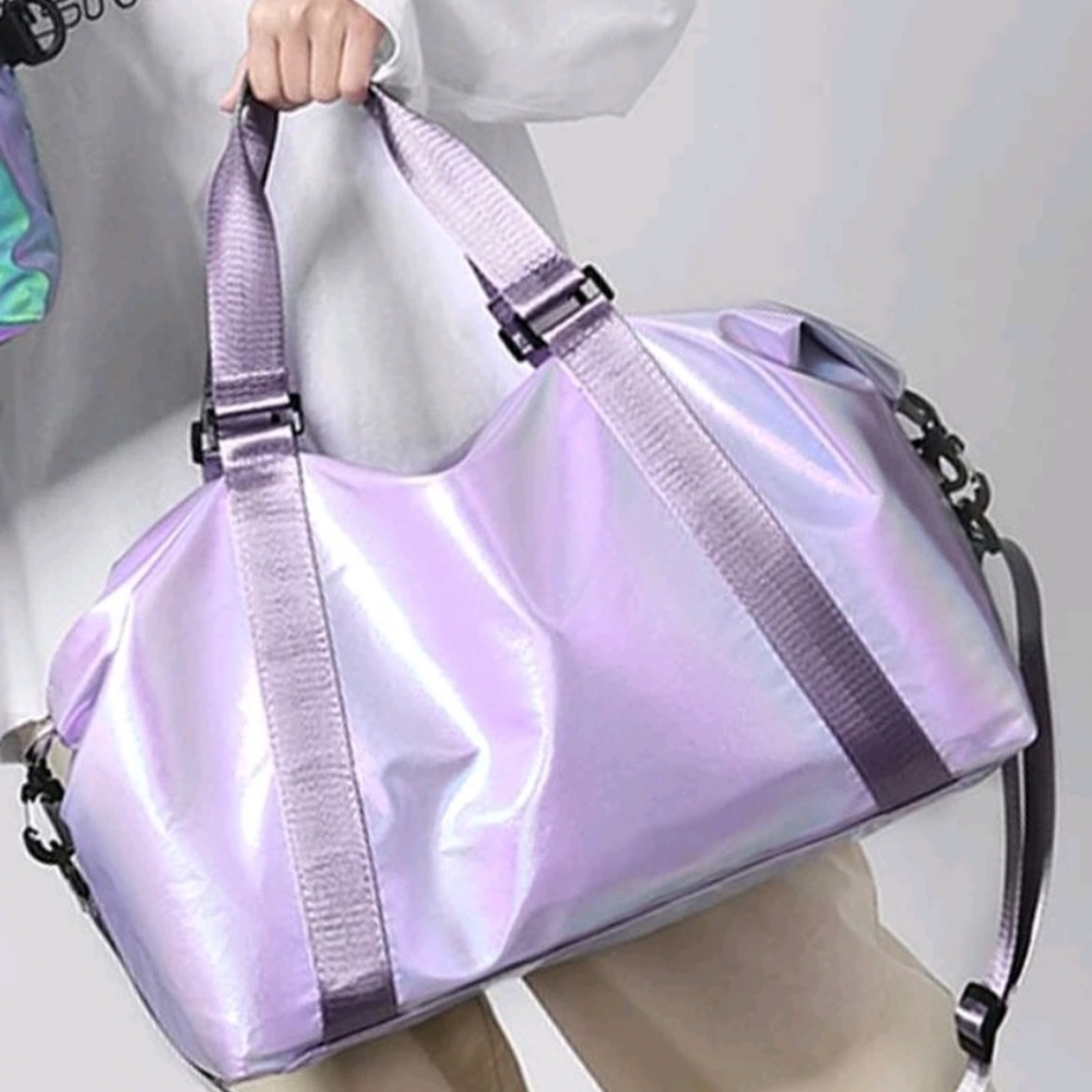 Irridescent xlarge travel tote